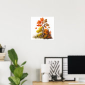 Poster Sérénité de la saison automnale (Bureau à domicile)