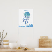 Poster Sérénité de méduses personnalisable (Cuisine)