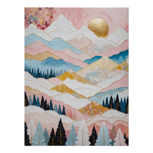 Poster Sérénité des montagnes