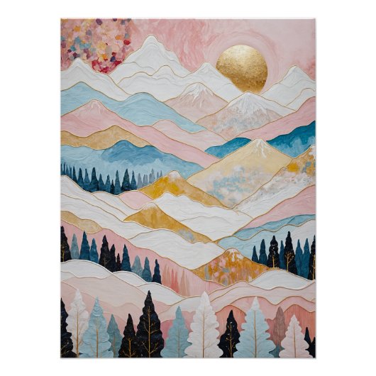 Poster Sérénité des montagnes (Devant)