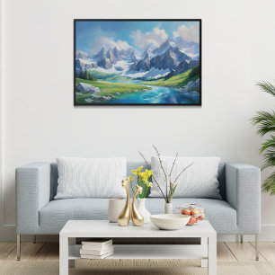 Poster Sérénité des montagnes Nature paisible