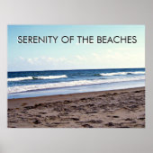 Poster Sérénité des scènes côtières de plage (Devant)