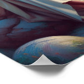 Poster Sérénité divine Jésus au bord de l'océan (Coin)