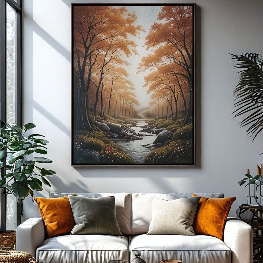 Poster Sérénité dorée