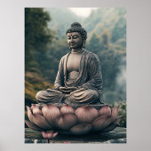 Poster Sérénité du Bouddha Lotus