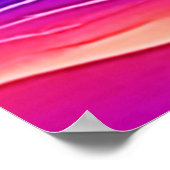 Poster Sérénité du coucher de soleil de la vague rétro (Coin)