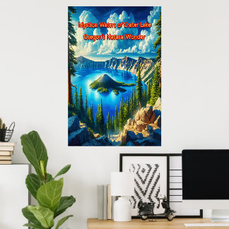 Poster Sérénité du lac Crater