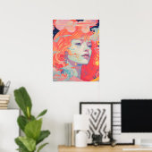 Poster Sérénité : Élégance vive (Bureau à domicile)