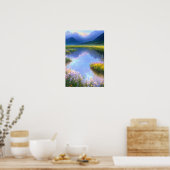 Poster Sérénité en vert (Cuisine)