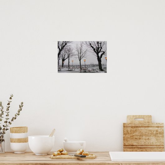 Poster Sérénité hivernale (Cuisine)