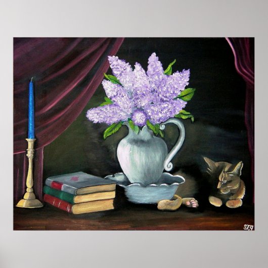 Poster Sérénité Lilas (Devant)