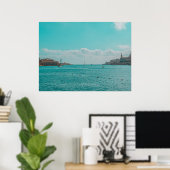 Poster Sérénité méditerranéenne (Bureau à domicile)