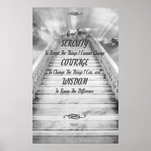 Poster SÉRÉNITÉ sur l'escalier au ciel