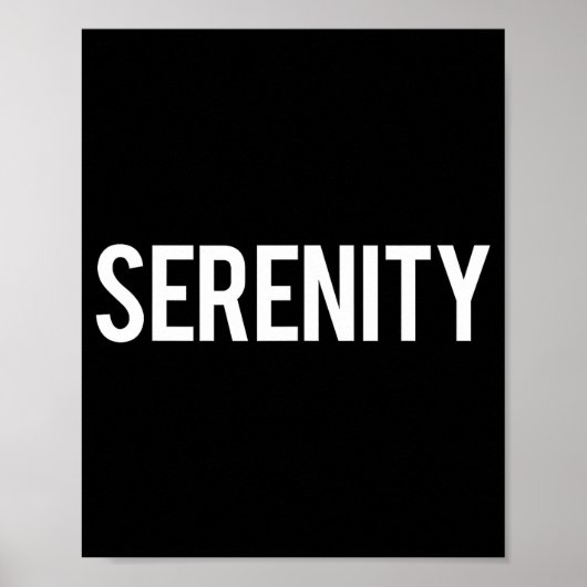 Poster Serenity - Cool New Funny Name Fan Gift Tee  (Devant)