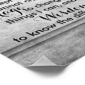 Poster Serenity gebeden citeert  stijl (Hoek)