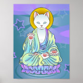 Poster Serenity Meow Chat Bouddha Zen (Devant)