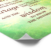 Poster Serenity Prayer (Coin)