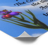 Poster Serenity Prayer Butterfly Flower Inspirational (Coin)