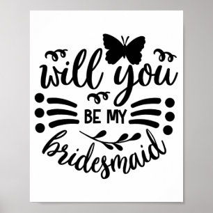 Poster Serez-Vous Ma Mariage Mariée  Mariée Bac