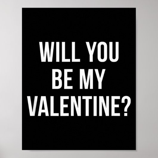 Poster Serez-vous ma Saint-Valentin_ - (Devant)
