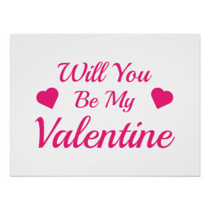 Poster Serez-Vous Mon T-shirt Valentine 3/4 Sleeve Raglan