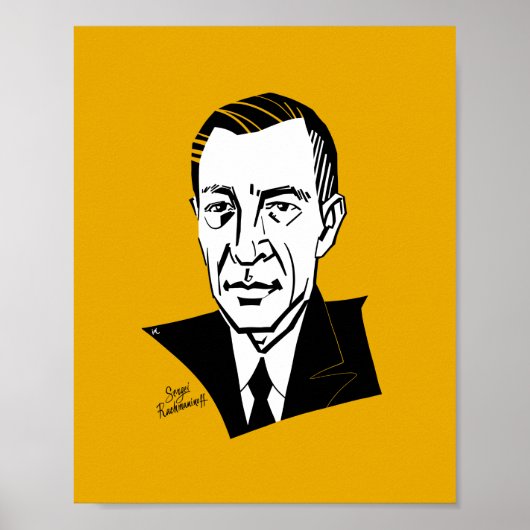 Poster Sergei Rachmaninoff (Devant)