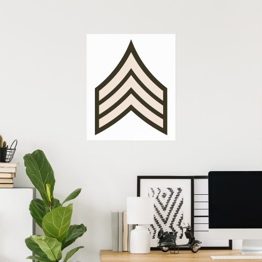 Poster Sergent d'armée (Bureau à domicile)