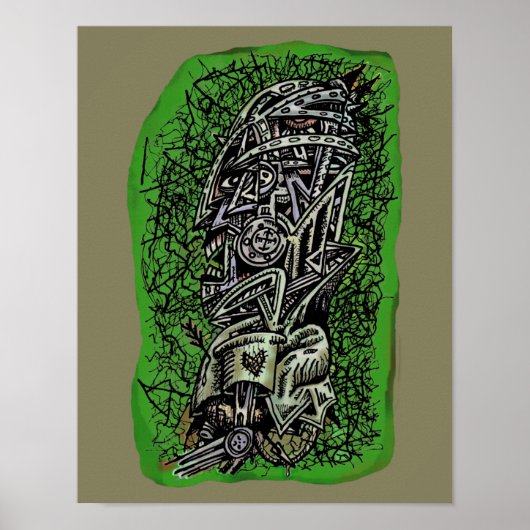 Poster Sergent zombie, par Brian Benson, (Devant)