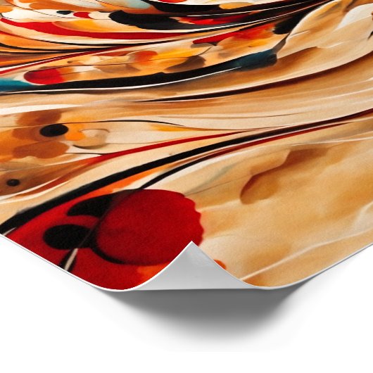 Poster Série automne en style Abstrait (Coin)