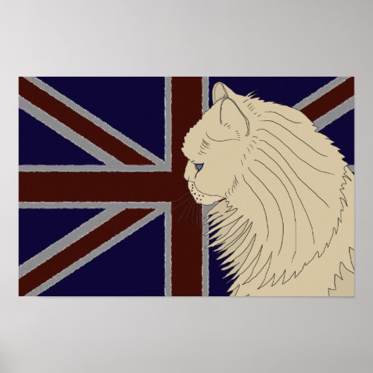 Poster Série Britannia : Kenzo le chat persan (Devant)