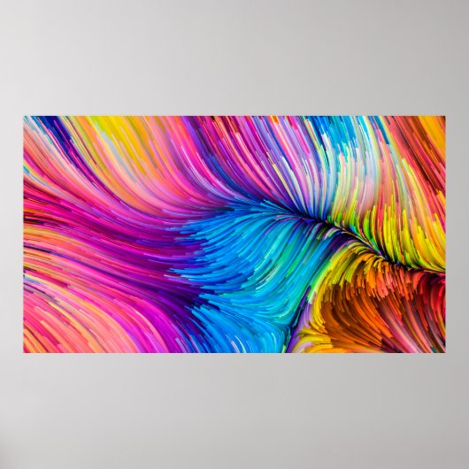 Poster Série Color In Motion. Conception abstraite faite  (Devant)