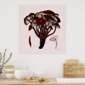 Poster Série D'Affiches De Champignons Première De Huit (Cuisine)