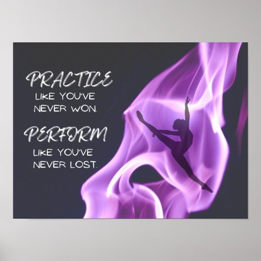 Poster Série d'affiches de danse inspirante - Deux (Devant)