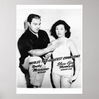 Poster Série d'affiches de lutte vintage