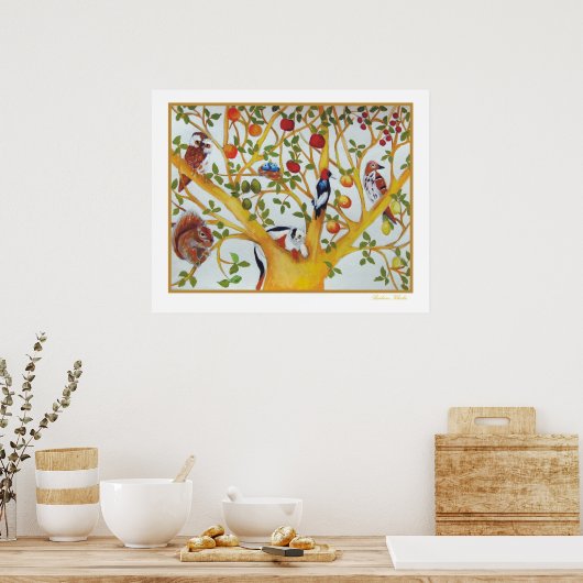 Poster Série d'arbres, (Cuisine)