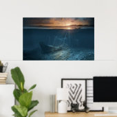 Poster Série de navires fantômes : épave pirate (Bureau à domicile)