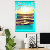 Poster Série de rêve de surfeur no 1 (Bureau à domicile)