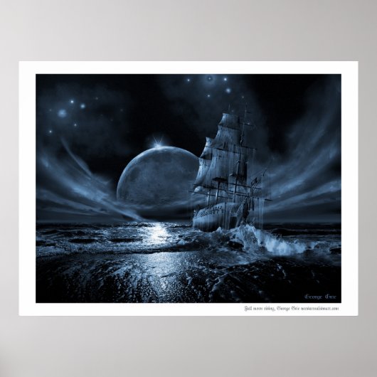 Poster Série de vaisseau fantôme : Pleine lune se lève (Devant)