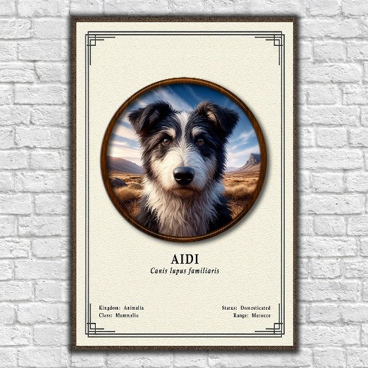 Poster Série de zoologie Aidi