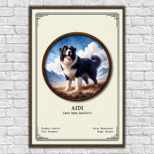 Poster Série de zoologie Aidi