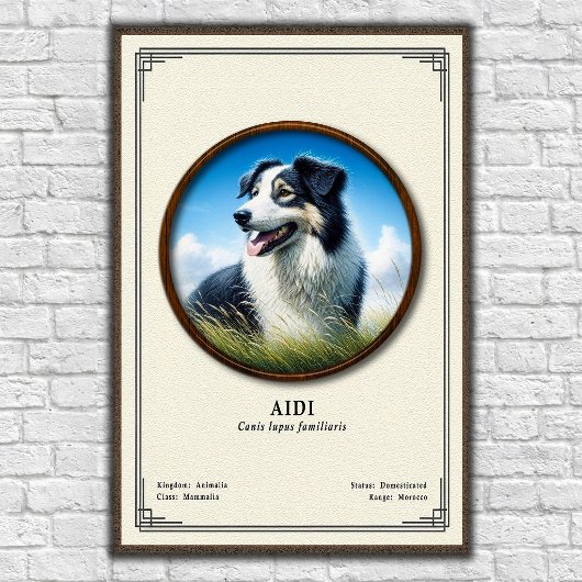 Poster Série de zoologie Aidi