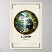Poster Série de zoologie des bonobos (Devant)