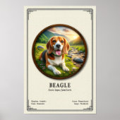 Poster Série de zoologie du Beagle (Devant)