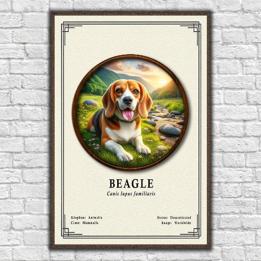 Poster Série de zoologie du Beagle