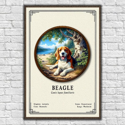 Poster Série de zoologie du Beagle