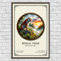 Série de zoologie du tigre du Bengale