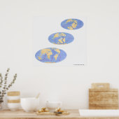 Poster Série d'illustrations de la Terre (Cuisine)