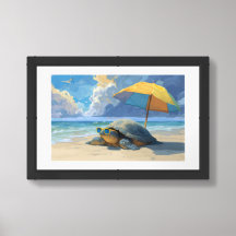 Série Tortue de mer – Peinture du salon Breezy Bea
