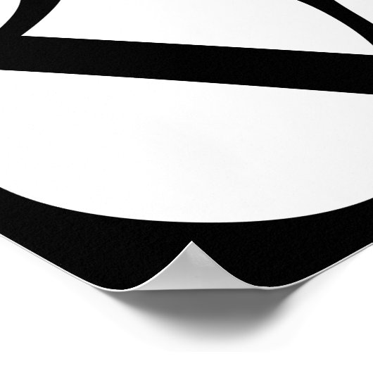 Poster Serif Ampersand Imprimer (Coin)