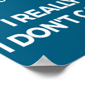 Poster Seriously I Dont Care Tee Shirt Men Anxiety Tee Fu (Coin)